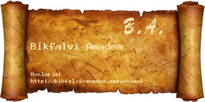 Bikfalvi Amadea névjegykártya
